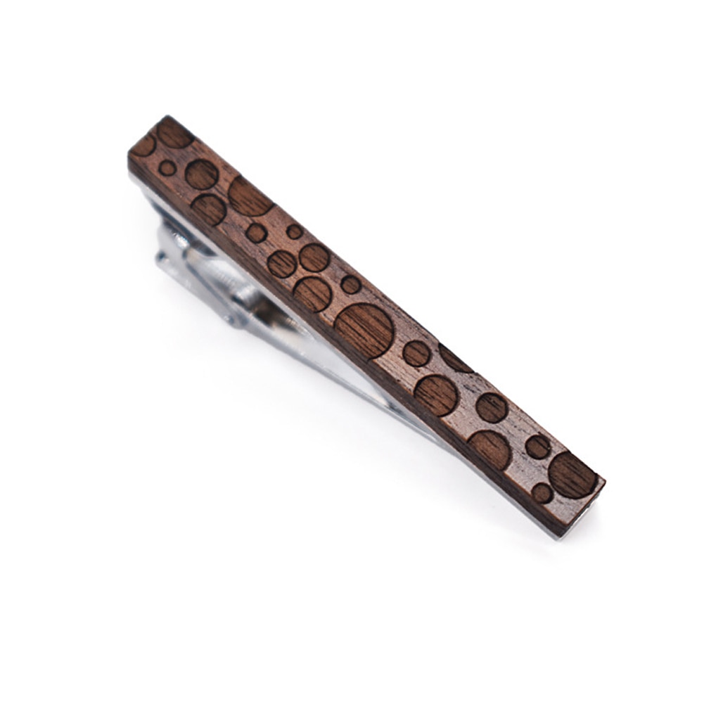 Men's Dark Wooden Tie Pin Men's Dark Wooden Tie Pin