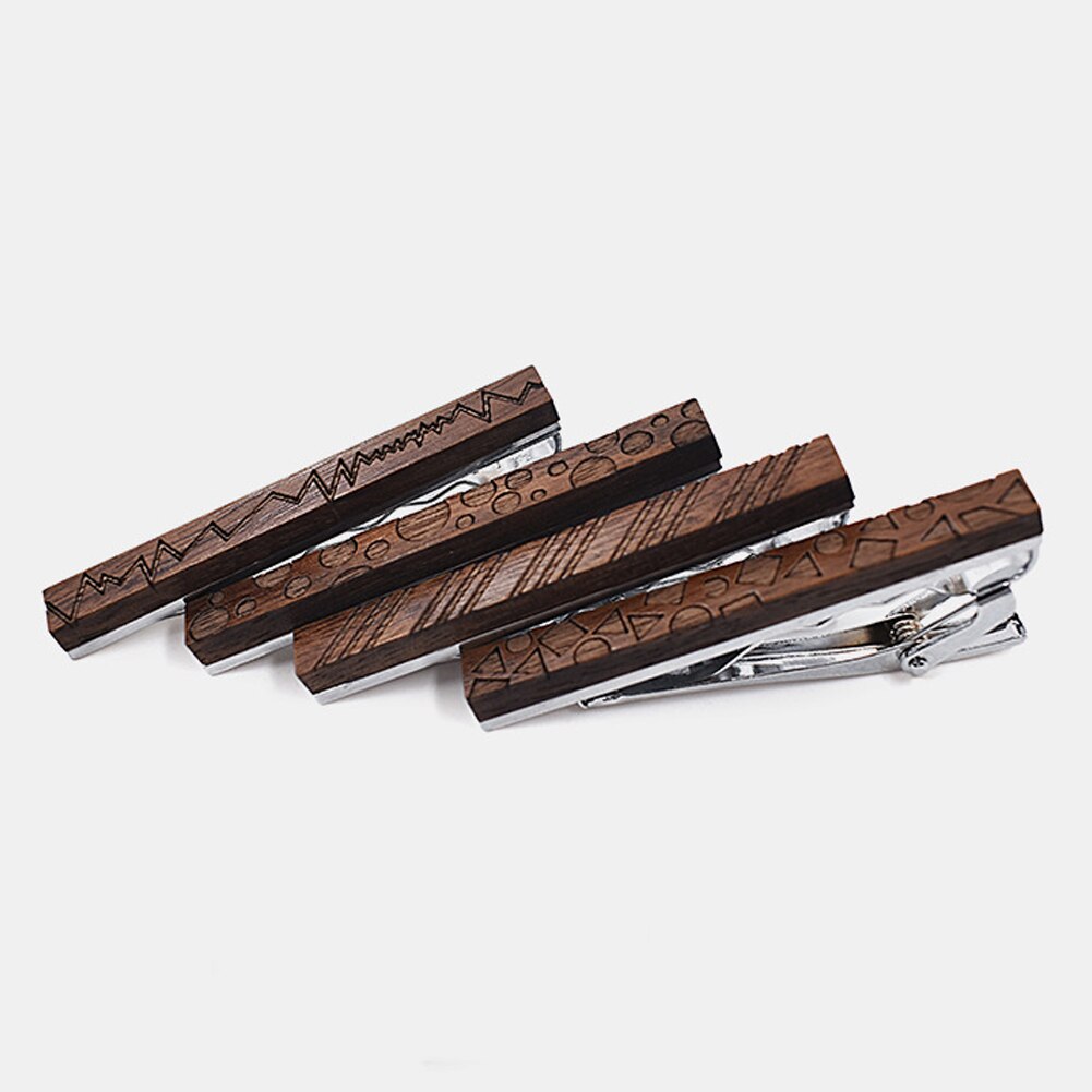 Men's Dark Wooden Tie Pin Men's Dark Wooden Tie Pin
