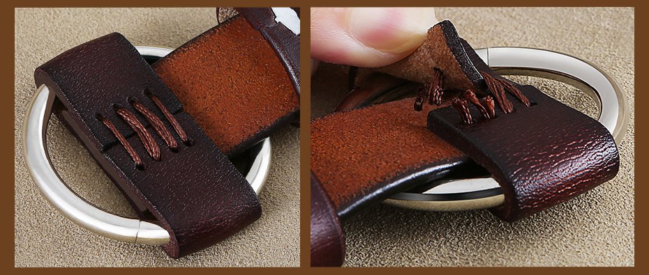 Leather Belt with Round Buckle Leather Belt with Round Buckle