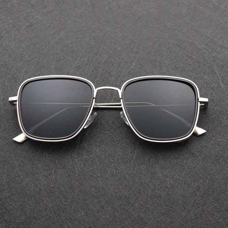 Men's Vintage Metal Frame Sunglasses
