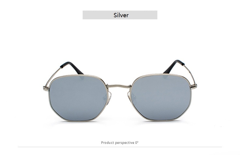 Men's Hexagon Shaped Sunglasses