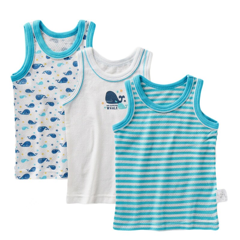 Sleeveless T-shirts for Boys 3 Pcs Set
