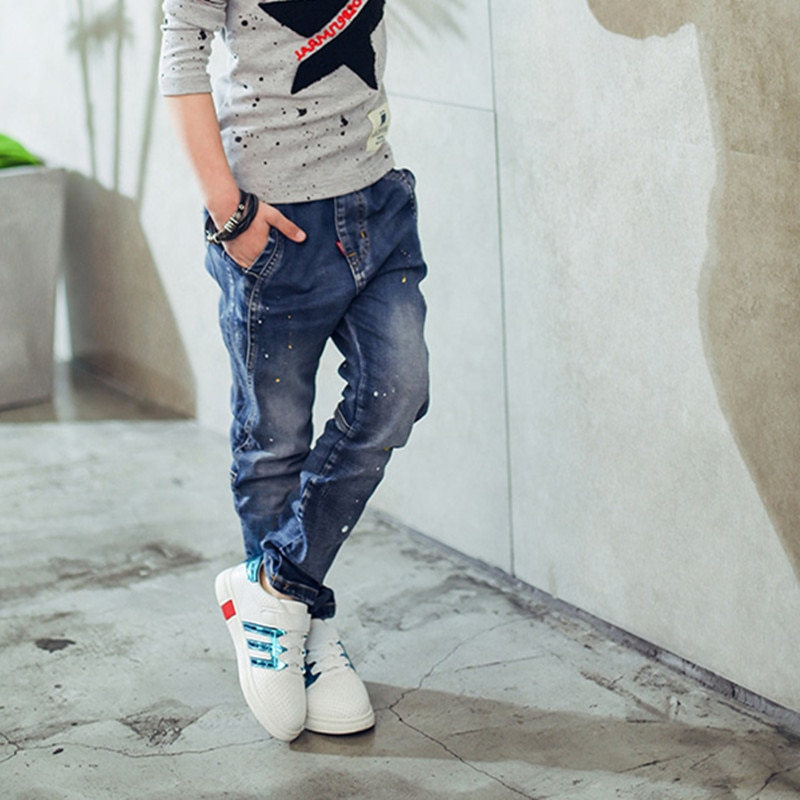 Boy's Fashion Blue Jeans