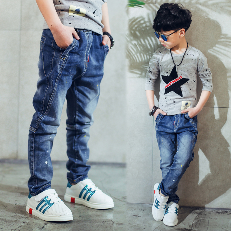 Boy's Fashion Blue Jeans