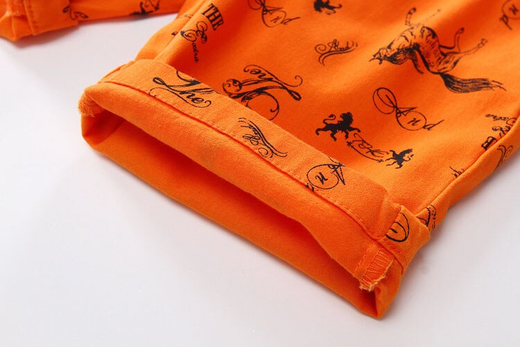 Cartoon Horse Printed Summer Boy's Shorts