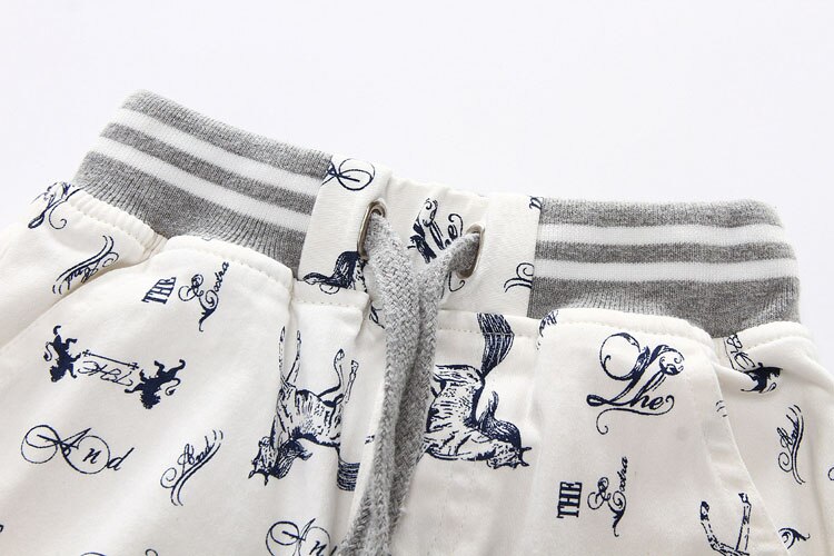 Cartoon Horse Printed Summer Boy's Shorts