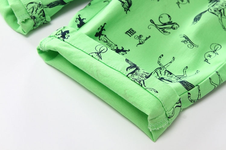 Cartoon Horse Printed Summer Boy's Shorts