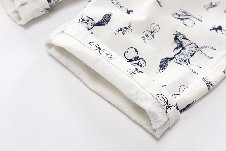 Cartoon Horse Printed Summer Boy's Shorts