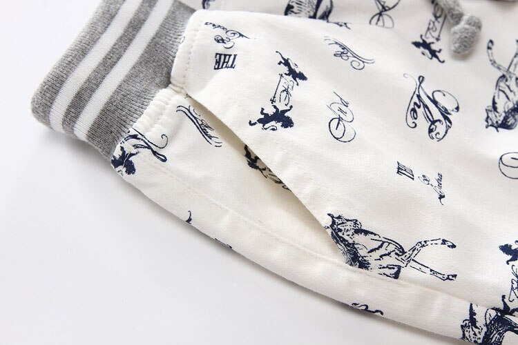 Cartoon Horse Printed Summer Boy's Shorts