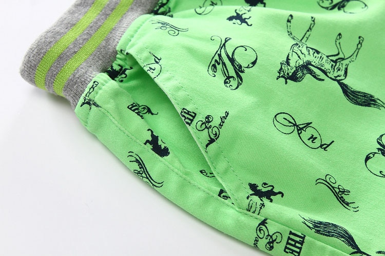 Cartoon Horse Printed Summer Boy's Shorts