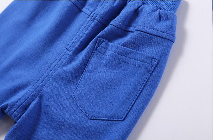 Boys' Plain Cotton Shorts with Drawstring