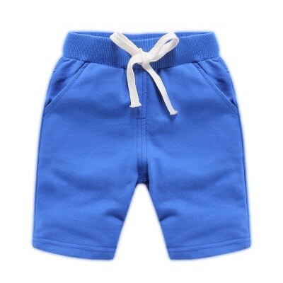 Boys' Plain Cotton Shorts with Drawstring