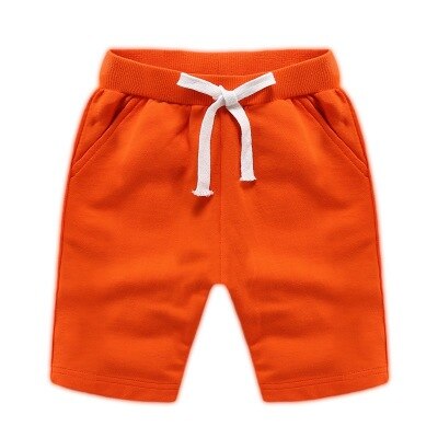 Boys' Plain Cotton Shorts with Drawstring