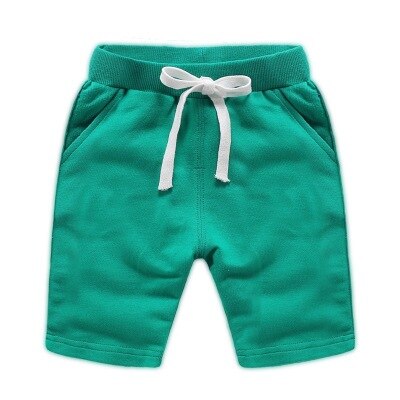 Boys' Plain Cotton Shorts with Drawstring