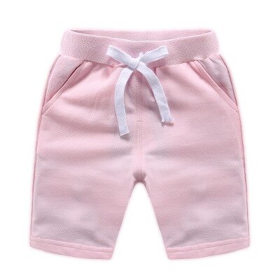 Boys' Plain Cotton Shorts with Drawstring