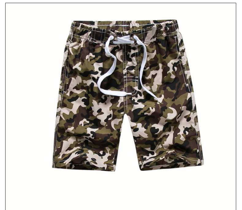 Boy's Summer Polyester Shorts with Elastic Waist