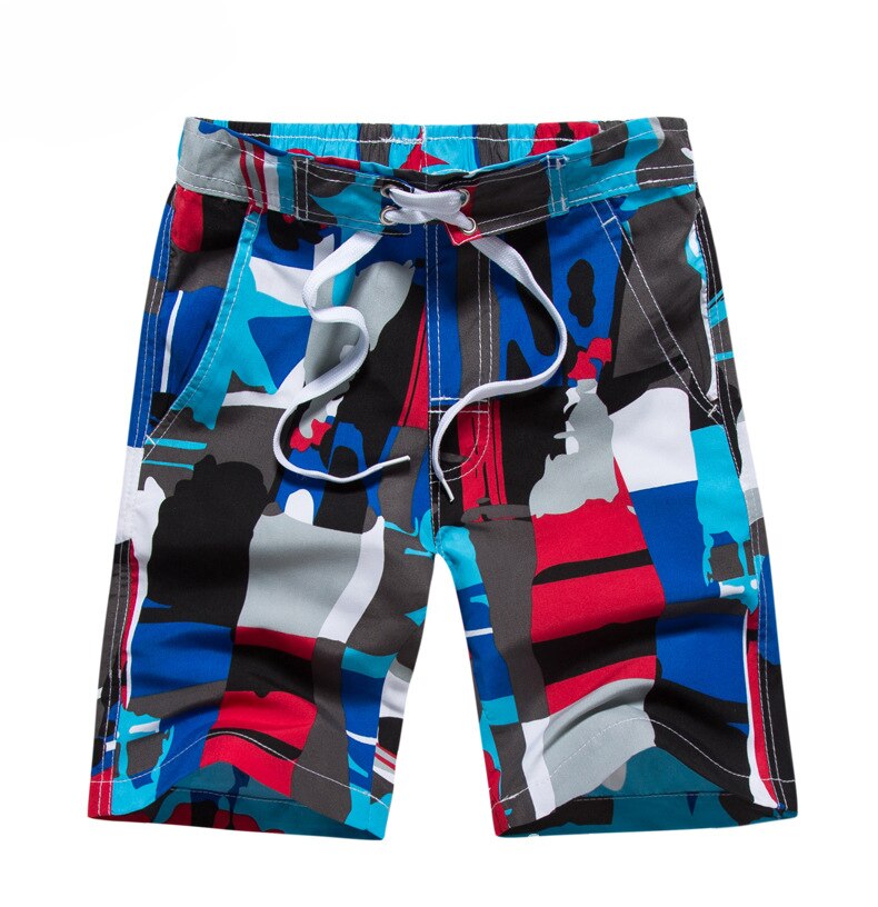 Boy's Summer Polyester Shorts with Elastic Waist