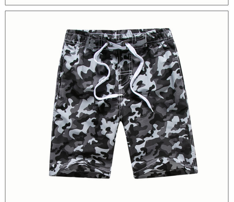 Boy's Summer Polyester Shorts with Elastic Waist
