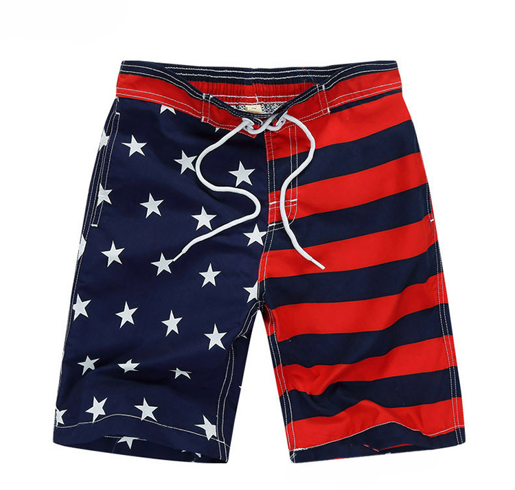 Boy's Summer Polyester Shorts with Elastic Waist