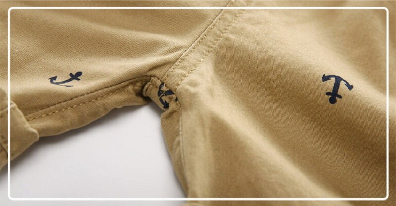 Anchor Printed Beach Shorts For Boys