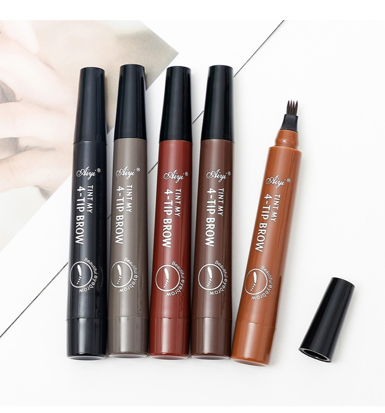 5 Shades Natural Waterproof Eyebrow Pen 5 Shades Natural Waterproof Eyebrow Pen