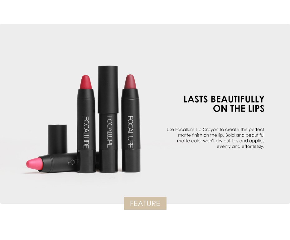 Vitamine E Matte Waterproof Lipstick 3 Pcs Set