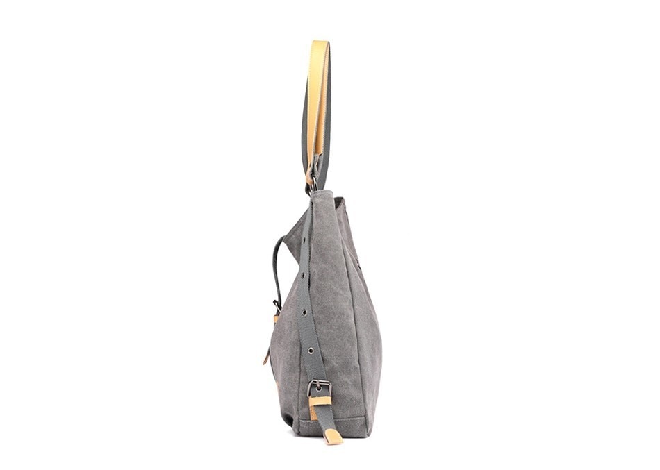 Fashion Solid Women's Canvas Shoulder Bag