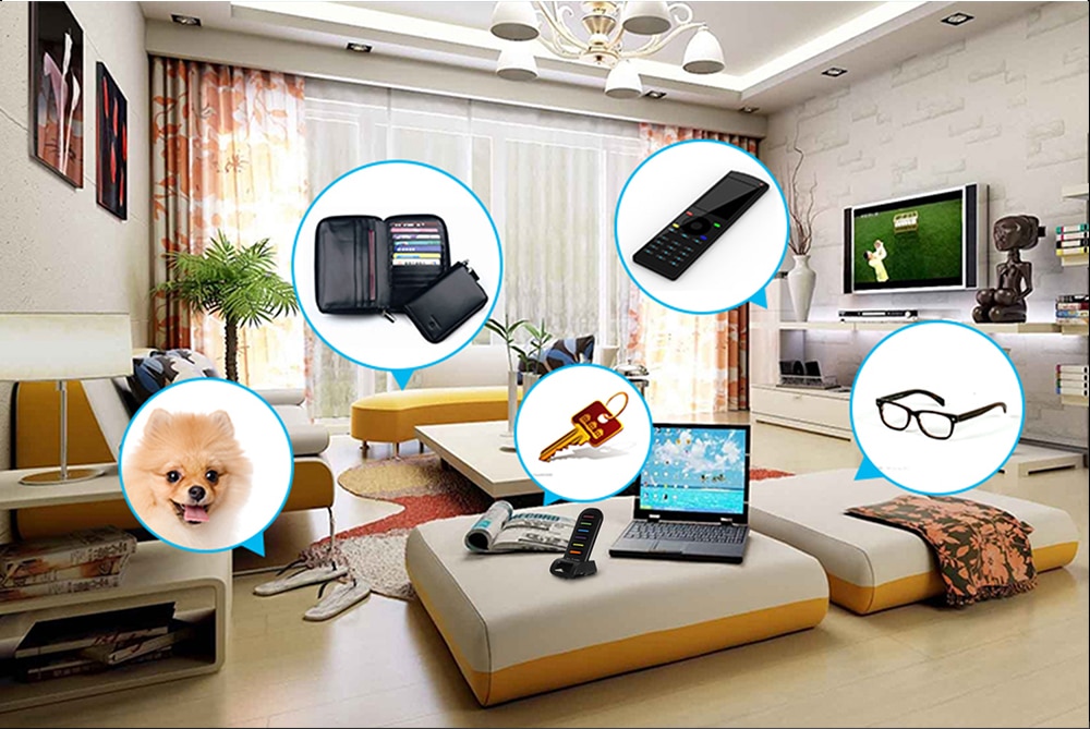 Advanced Wireless Key Finder with 5 Receiver Keychains