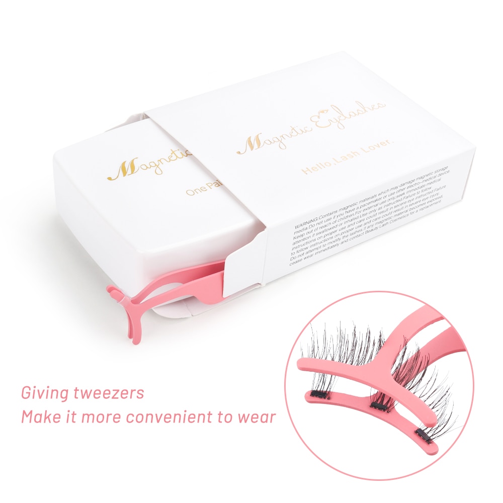 Natural Mink Magnetic Eyelashes with Case