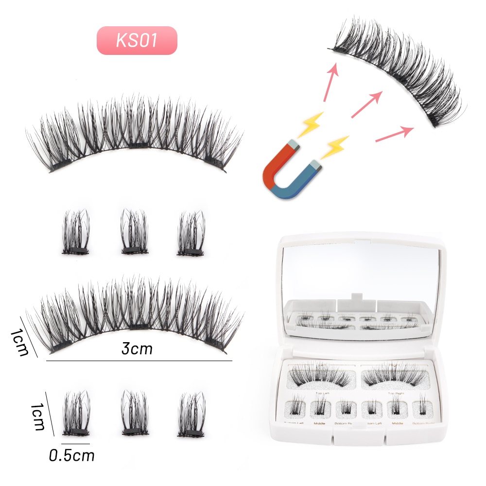 Natural Mink Magnetic Eyelashes with Case