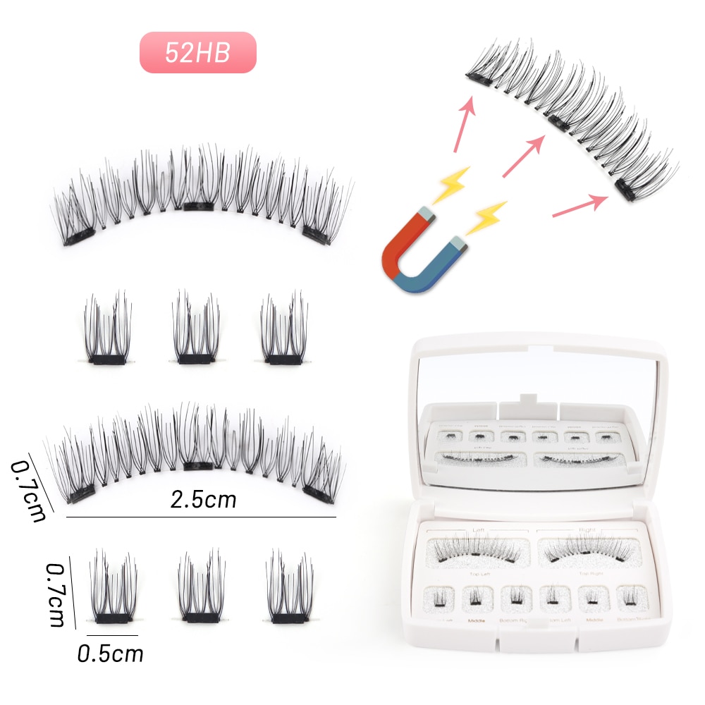 Natural Mink Magnetic Eyelashes with Case