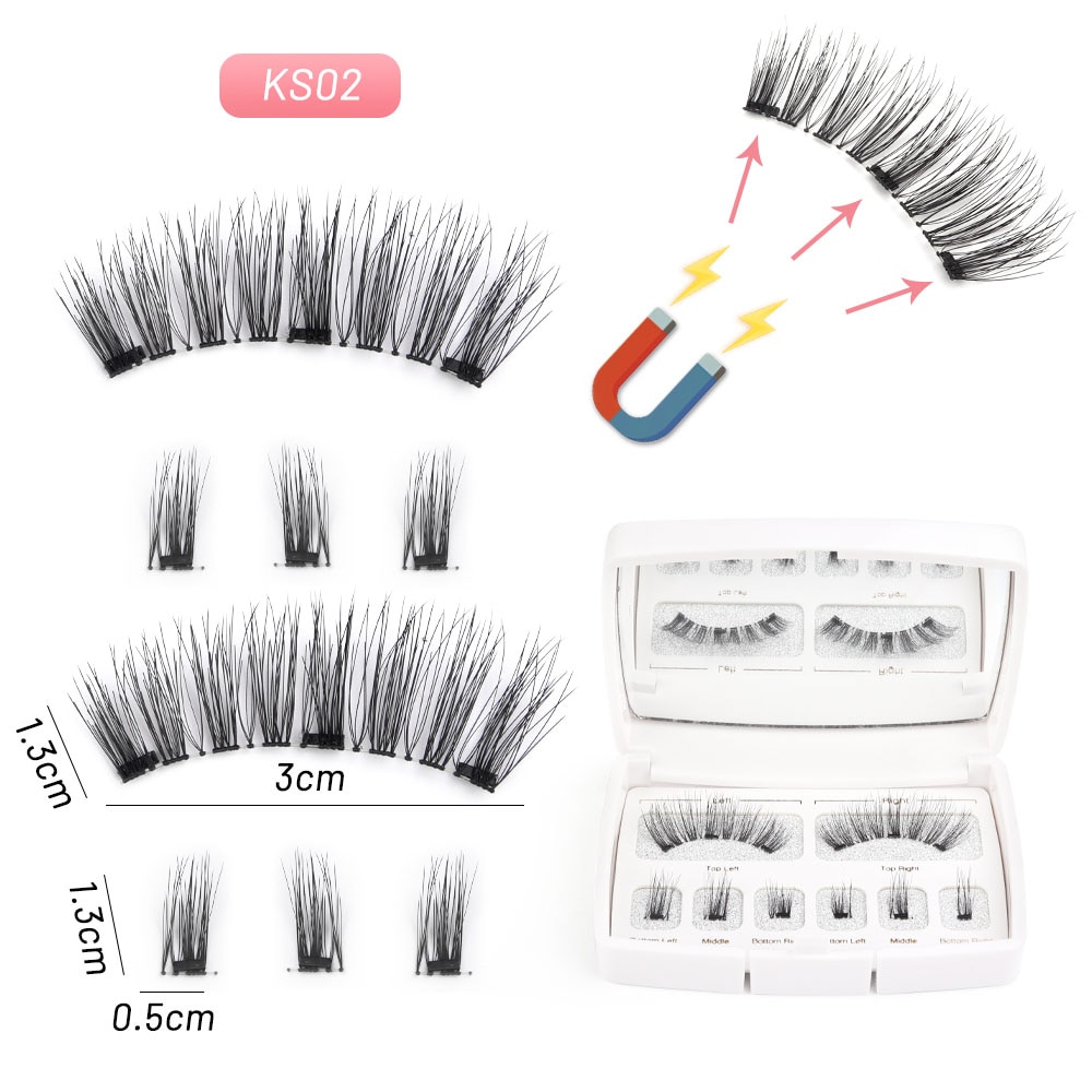Natural Mink Magnetic Eyelashes with Case