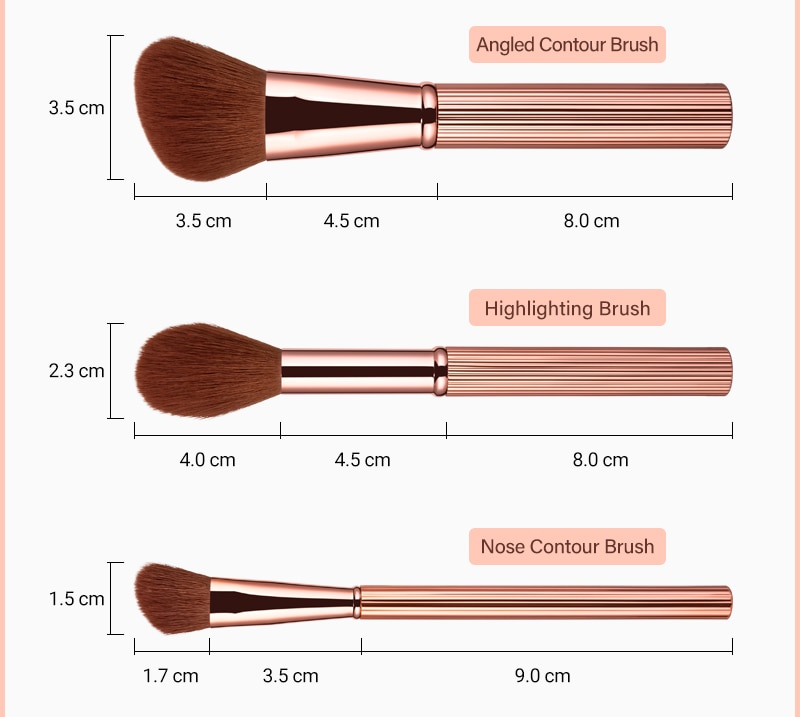Women's Soft Makeup Brush Set 13 Pcs