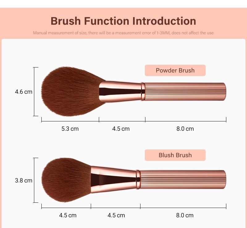 Women's Soft Makeup Brush Set 13 Pcs