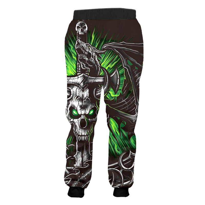Men's Skull Print Sweatpants