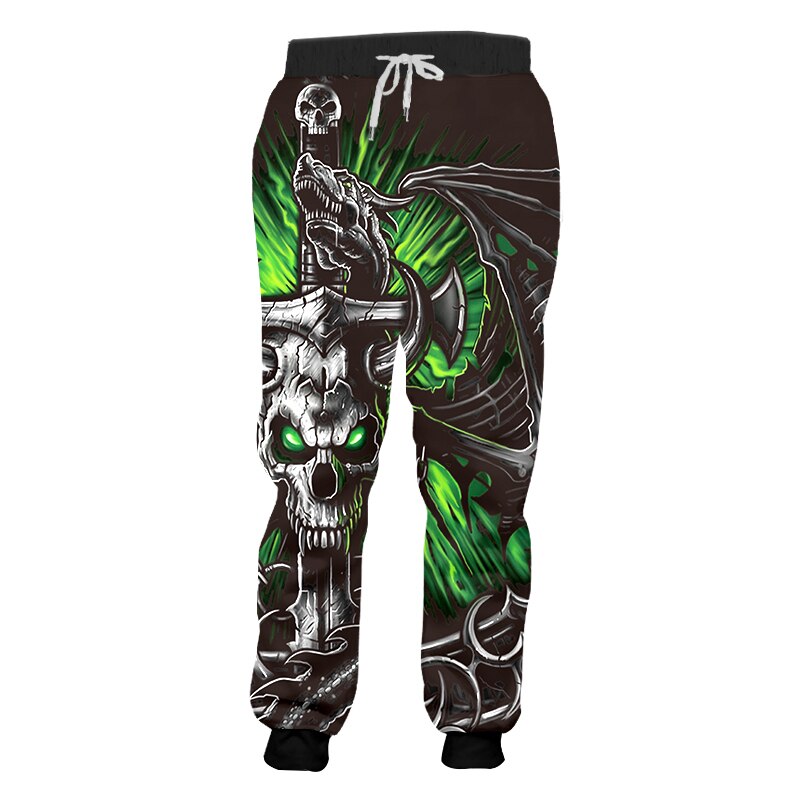 Men's Skull Print Sweatpants