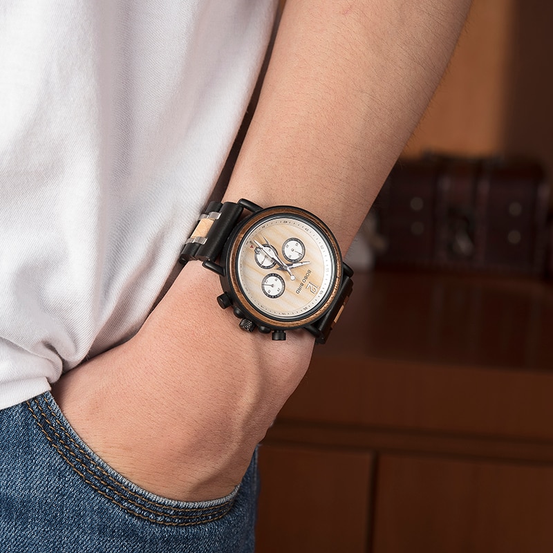 Men's Mechanical Wooden Watch