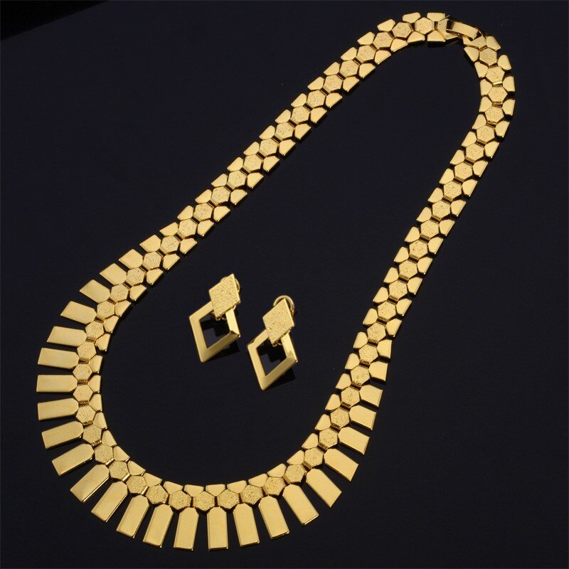 Vintage Geometric Style Women's Jewelry Set