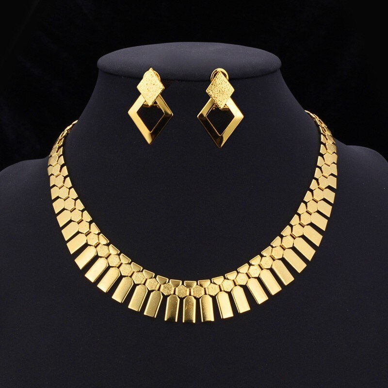 Vintage Geometric Style Women's Jewelry Set