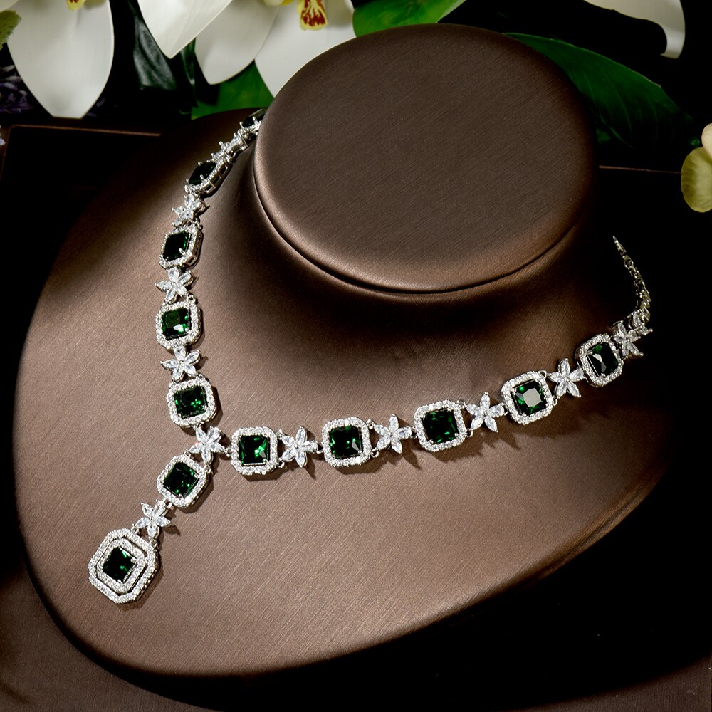Trendy 3 Pcs Square Shape Jewellery Set