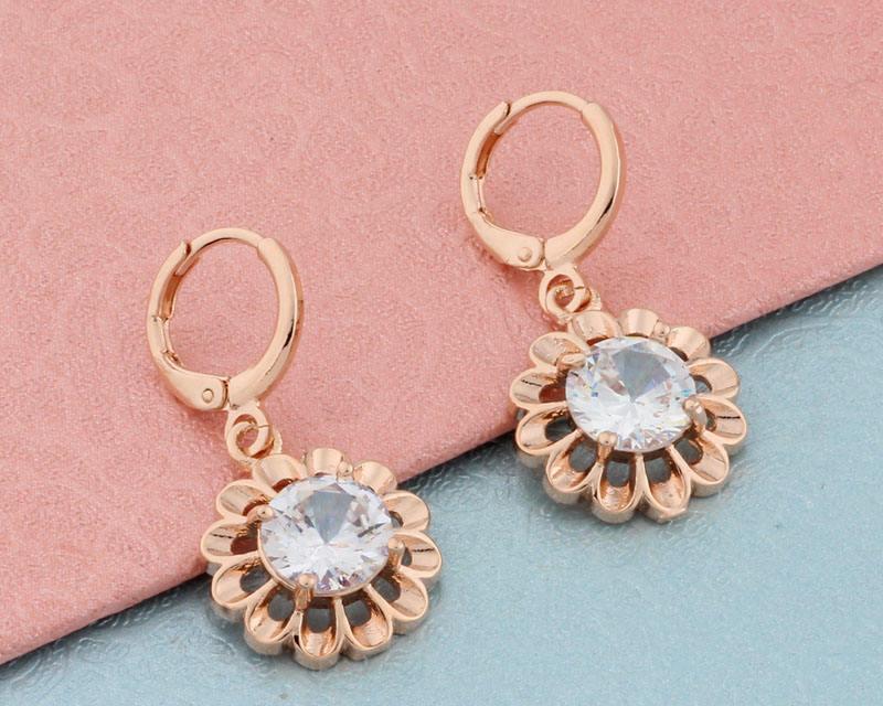 Solid Rose Gold Jewerly Set for Women