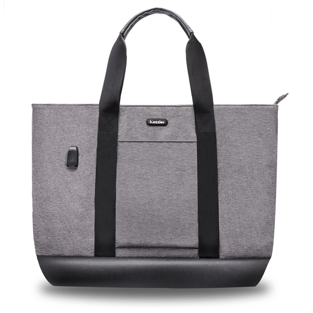 Women's Waterproof Laptop Shoulder Bag with USB Charging Port