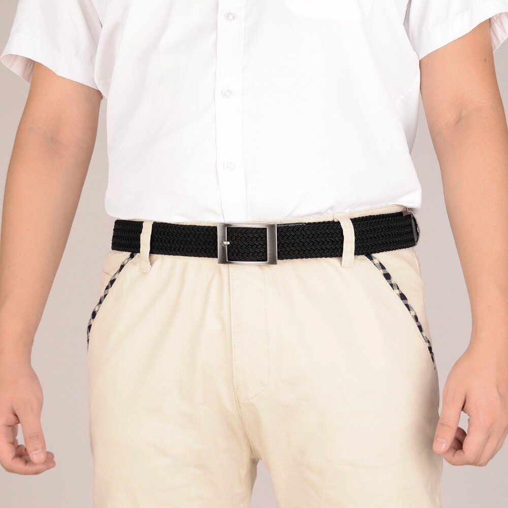 Men's Elastic Plus Size Braided Belt