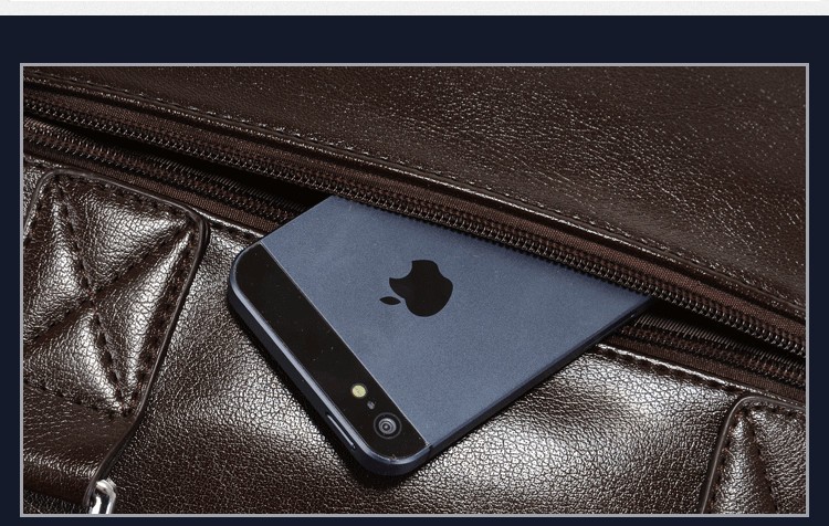 Men's Casual Leather Portfolio Bag