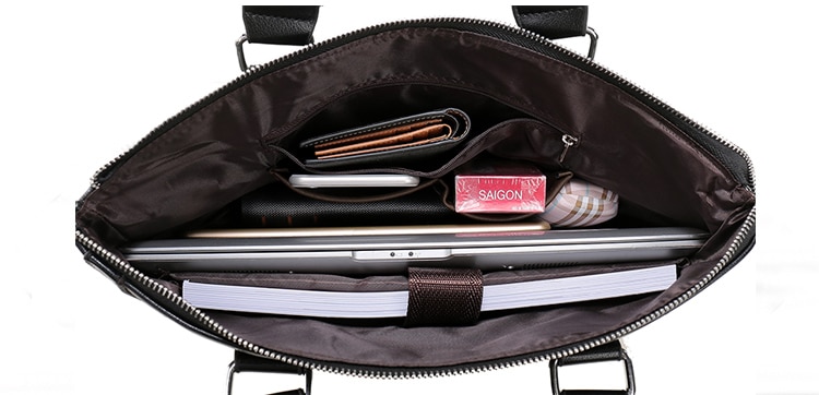 Men's Casual Leather Portfolio Bag