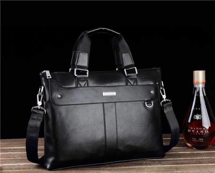 Men's Casual Leather Portfolio Bag