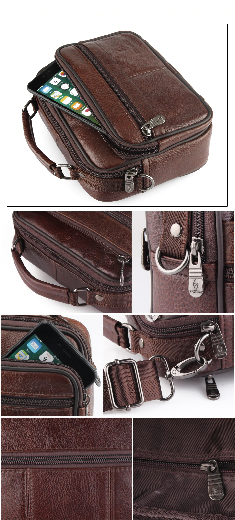 Men's Leather Shoulder Bag
