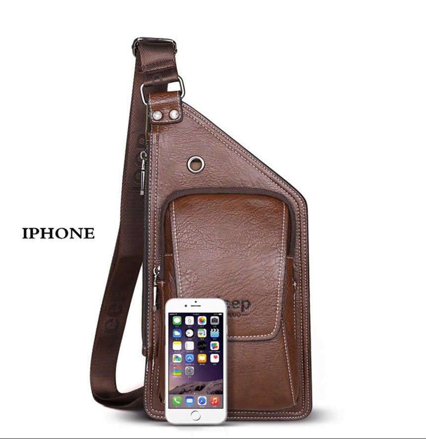Men's Leather Crossbody Bag
