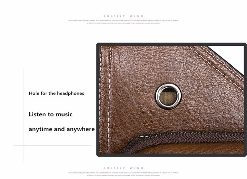 Men's Leather Crossbody Bag