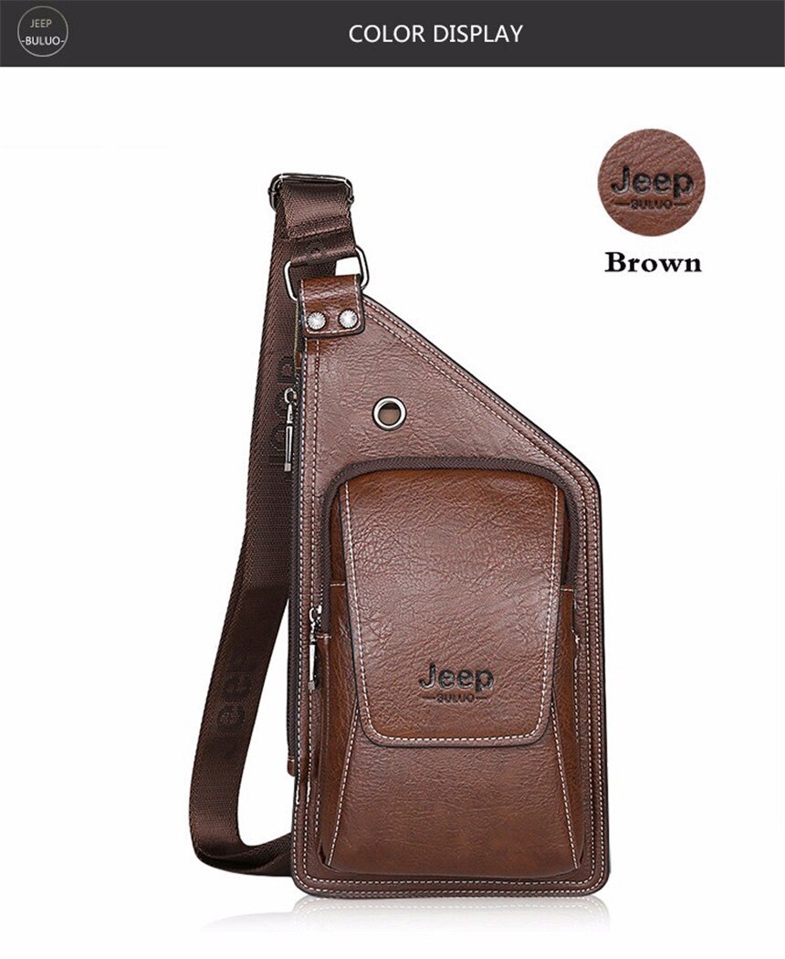 Men's Leather Crossbody Bag
